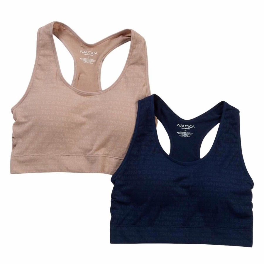 * Basics Plus Size Nautica 3Pk. Seamless Comfort Sports Bras Nt2248-2Pka Basics