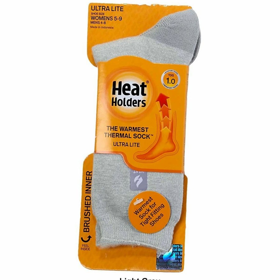 * Basics Womens Heat Holders Brenda Ultra Lite Twist Crew Socks Basics