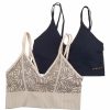 * Basics Womens Danskin 2Pk. Seamless Comfort Wire Free Bra Ds7237-2Pka Basics