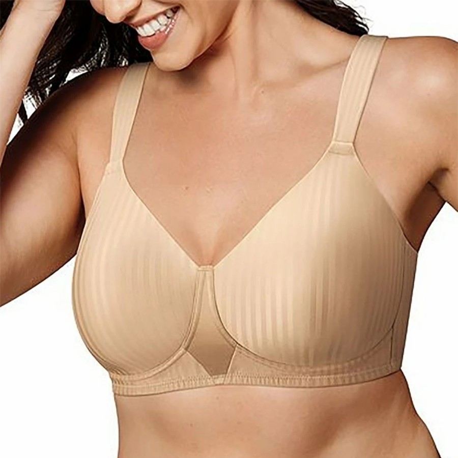 * Basics Womens Playtex Secrets Perfectly Smooth Wire-Free Bra 4707 Basics