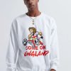 * Oversized Come On England Lion Sweatshirt Printed Sweatshirt