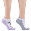 * Basics Womens Dr. Motion 2Pk. Butterfly & Solid Compression Ankle Socks Basics