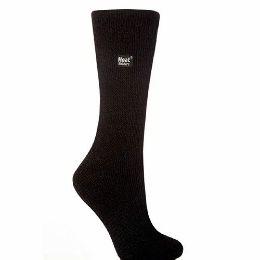 * Basics Womens Heat Holders Solid Crew Socks Basics