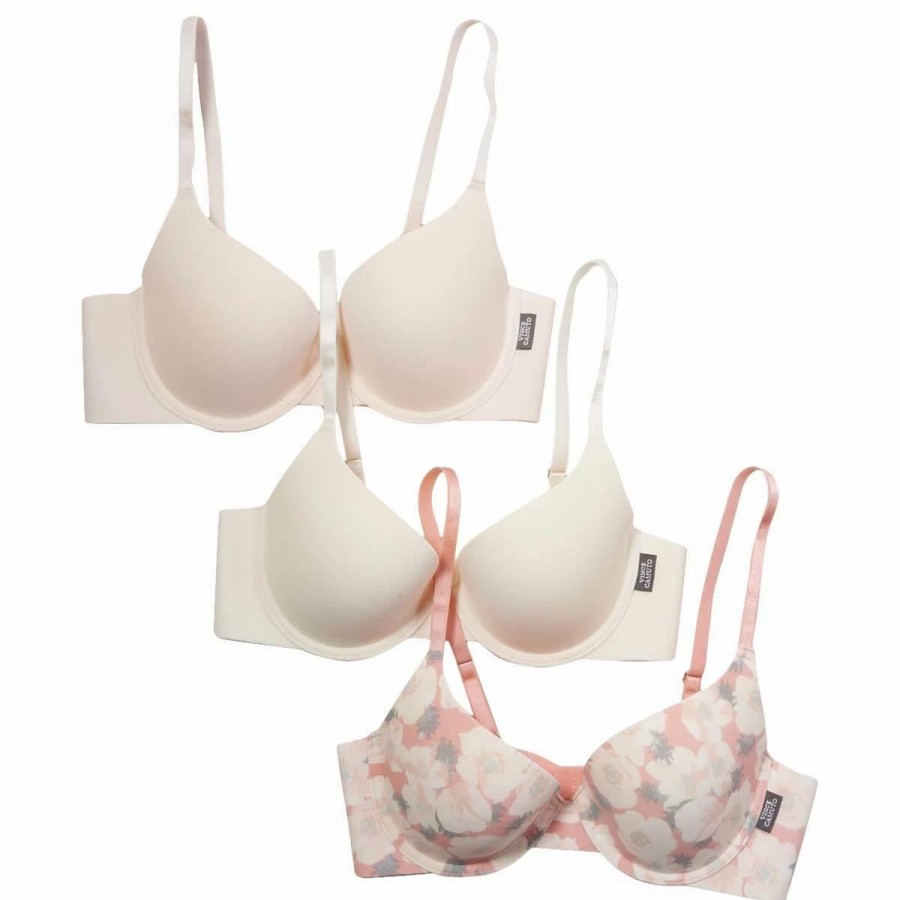 * Basics Womens Vince Camuto 3Pk. Spacer Scuba Micro Laser Bra Vco51686C Basics