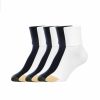 * Basics Womens Gold Toe Plus Size 6Pk. Turn Cuff Quarter Socks Basics