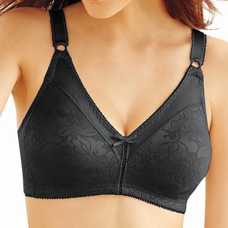 * Basics Womens Bali Double Support Lace Wire Free Spa Bra 3372 Basics