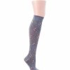 * Basics Womens Dr. Motion Compression Cats Pattern Knee High Socks Basics