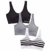 * Basics Womens Skinnygirl 3Pk. Seamless Comfort Bralettes Sg2712-3Pka Basics