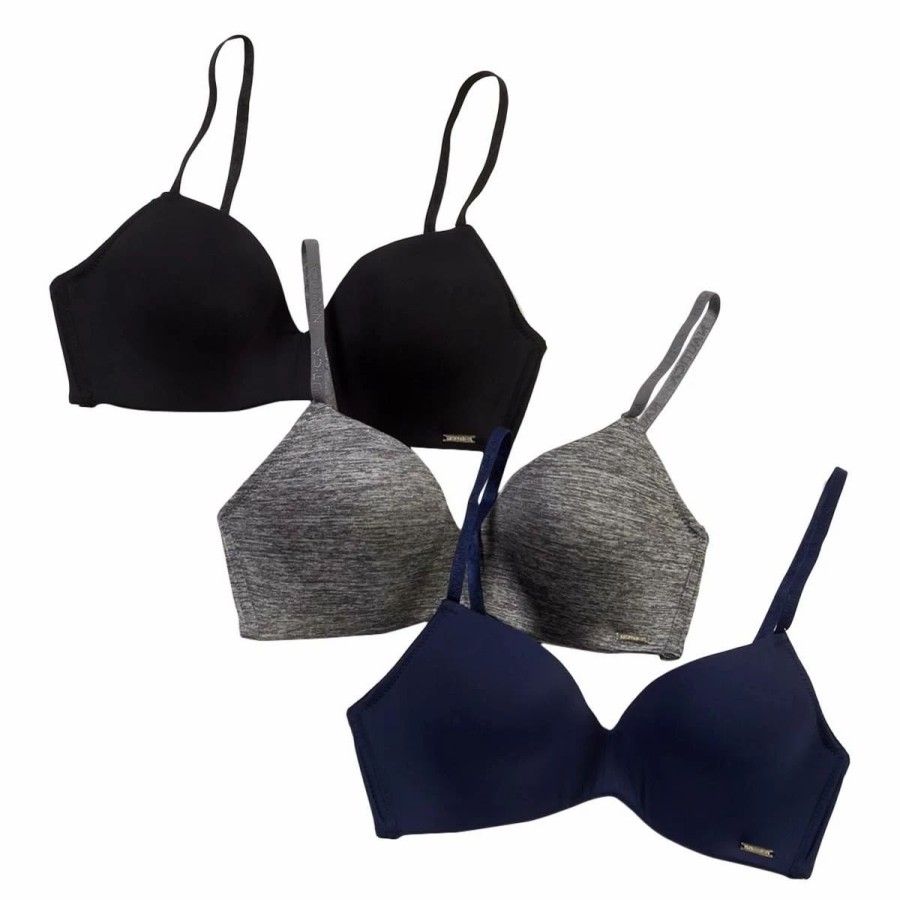 * Basics Womens Nautica 3Pk. Nylon Wire-Free Bras-Nt3897-3Pkh Basics