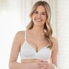 * Basics Womens Bestform Patterned Wireless Cotton Bra 5006238 Basics