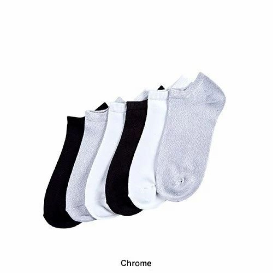 * Basics Womens Hue 6Pk. Supersoft Sock Liners Basics