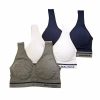 * Basics Plus Size Nautica 3Pk. Seamless Lounge Wire-Free Bras-Nt2457-3Pkc Basics