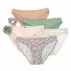 * Basics Womens Rene Rofe 5Pk. Micro Bikini Panties 327Sh5-P210L Basics