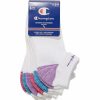 * Basics Womens Champion 6Pk. Mesh Top Low Cut Socks Basics