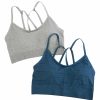 * Basics Womens Lucky Brand 2Pk. Jacquard Seamless Bralettes Lvd40551 Basics