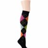 * Basics Womens Dr. Motion Compression Argyle Pattern Knee High Socks Basics