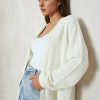 * Rib Cardigan White