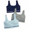 * Basics Womens Izod 3Pk. Seamless Comfort Wire Free Bras Iz50652 Basics