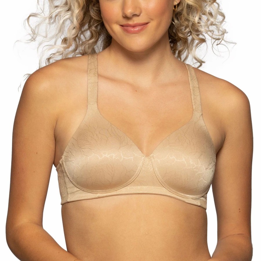 * Basics Womens Vanity Fair Body Shine Full Coverage Wire Free Bra Basics