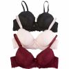 * Basics Womens Adrienne Vittadini 3Pk Multi Lace Bras Av2201-3Pkp Basics