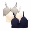 * Basics Womens Lucky Brand 3Pk. Brushed Wire-Free Bras Lvd17659 Basics