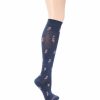 * Basics Womens Dr. Motion Compression French Bulldog Knee High Socks Basics