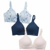 * Basics Womens Izod 3Pk. Wirefree Bra 503046Iz Basics