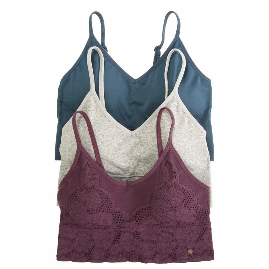 * Basics Womens Lucky Brand 3Pk. Seamless Comfort Bralettes Lvd34151 Basics