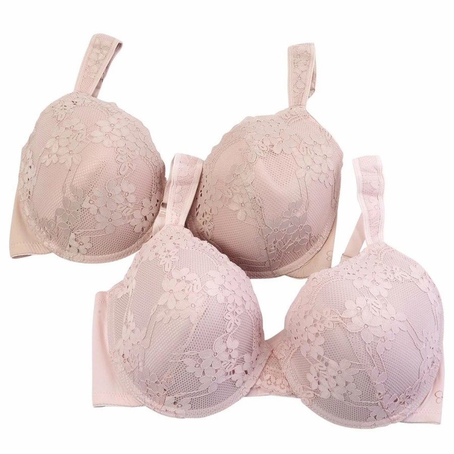 * Basics Plus Size Jessica Simpson 2Pk. Full Figure Bra Js15750Xbv Basics