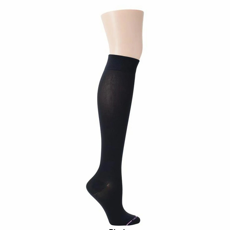 * Basics Womens Dr. Motion Basic Solid Microfiber Knee High Socks Basics