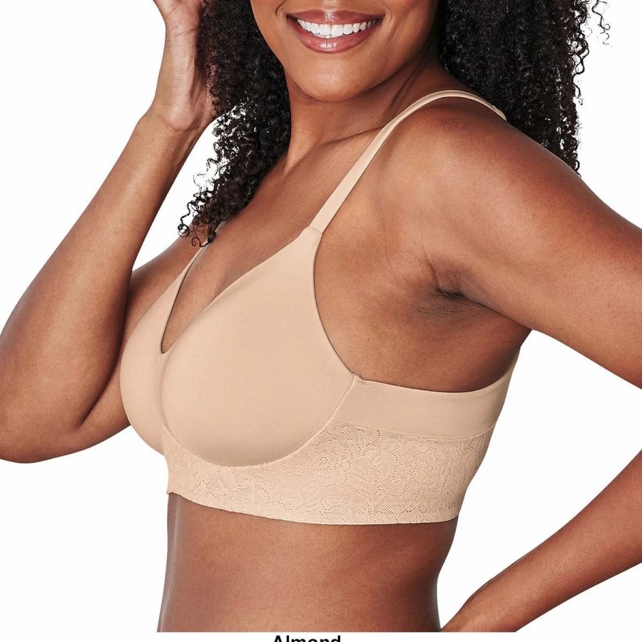 * Basics Plus Size Playtex Secrets Breathable Wire-Free Bra Us4830 Basics