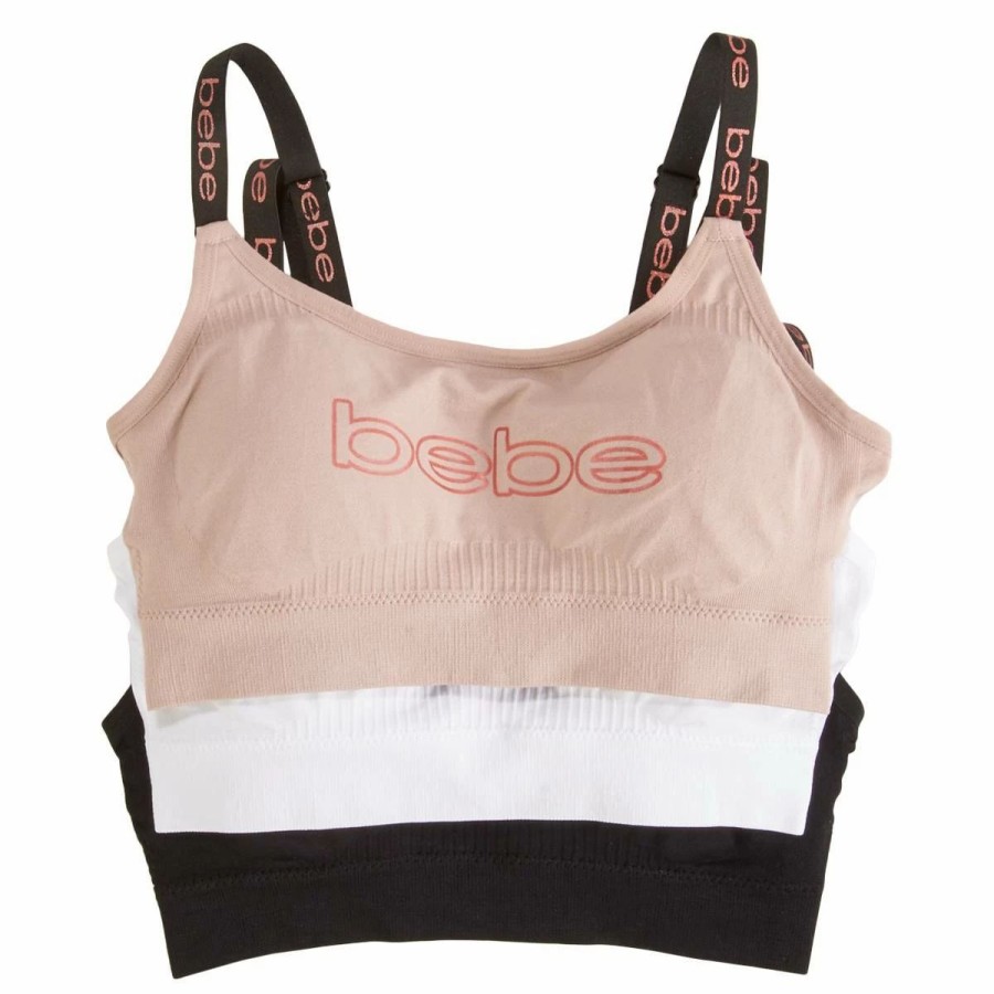 * Basics Womens Bebe 3Pk. Comfort Wire Free Bras 3Pkbra695 Basics