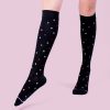 * Basics Womens Dr. Motion Compression Dancing Dot Knee High Socks Basics