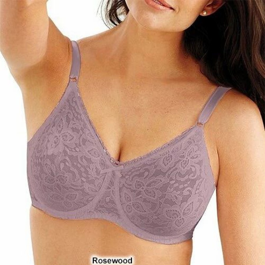 * Basics Womens Bali Lace 'N Smooth Underwire Bra 3432 Basics