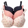 * Basics Plus Size Laura Ashley 3Pk. Fashion Push-Up Bras-Ls2021-3Pkj Basics