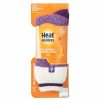 * Basics Womens Heat Holders Willow Lite Twist Block Crew Socks Basics